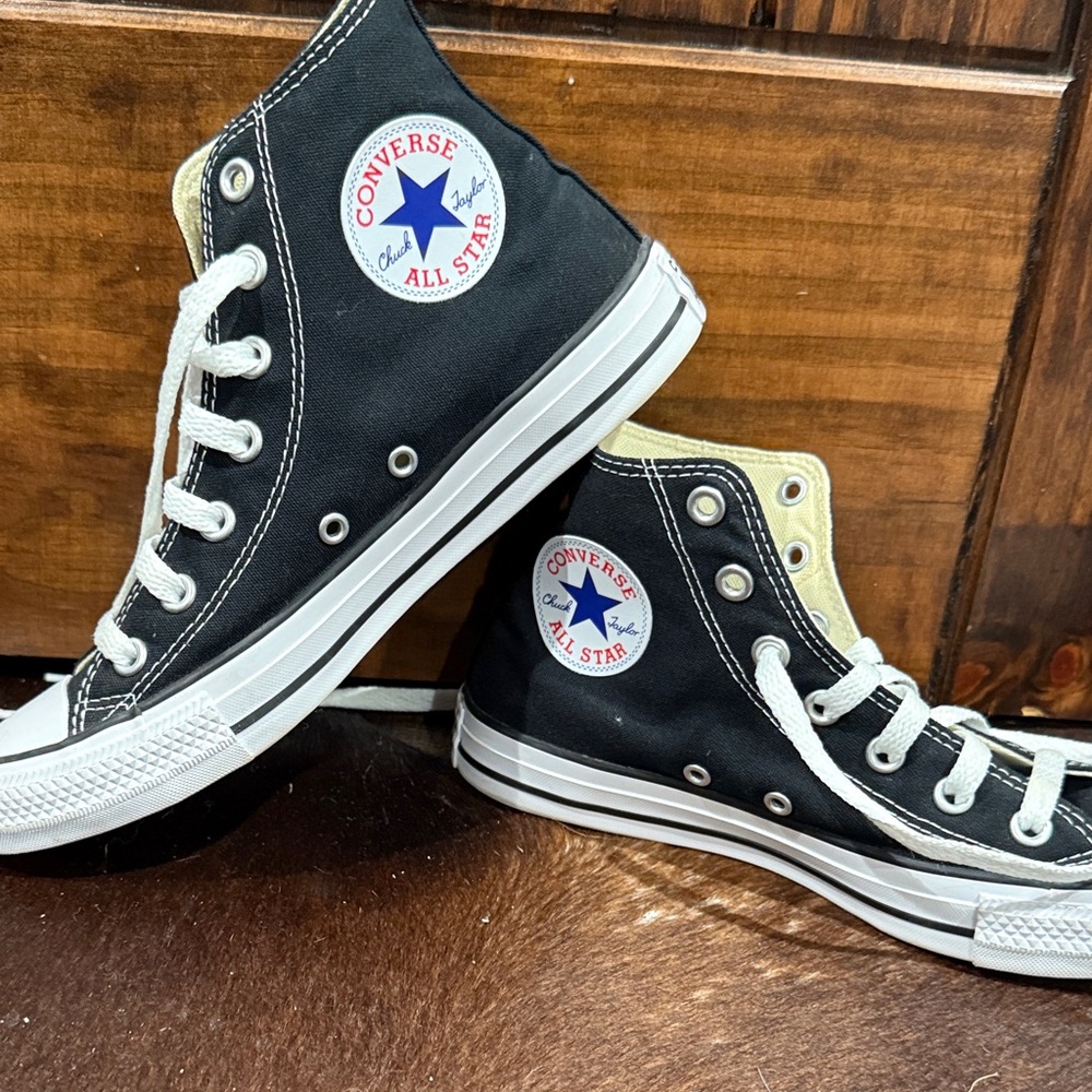 Converse Black and White High-Tops